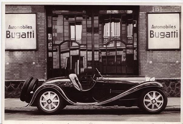 The prototyp Type 55 Roadster Jean Bugatti in 1931.